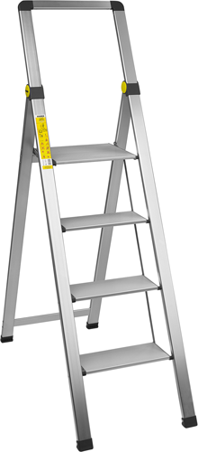 MAURER Sgabello in acciaio 3 gradini antiscivolo