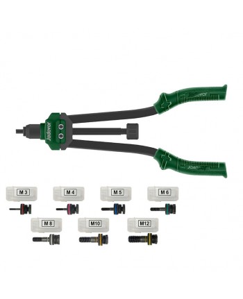 Rivettatrice per Inserti Rivetti Filettati M3/M12 - IN VALIGETTA -JDHR5B16 - JADEVER