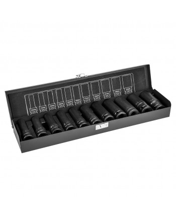 SET BUSSOLE LUNGHE 1/2 - 10/24mm - 11pz - impatto utensili aria NEO TOOLS