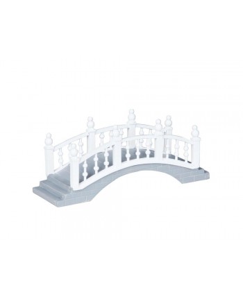 Ponte bianco con scalini VILLAGGIO DI NATALE LEMAX 04158 - Plastic Foot Bridge