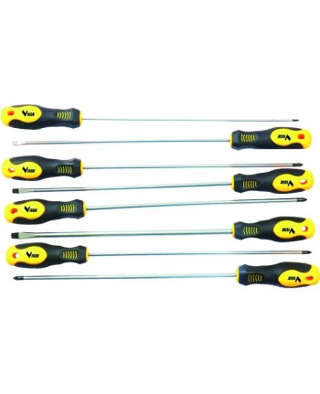 SET 8 CACCIAVITI EXTRALUNGHI 32cm VIGOR