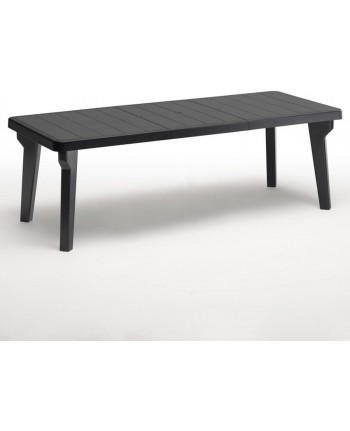 Tavolo allungabile da giardino 170/220x90x74 h Antracite BERGEN BICA