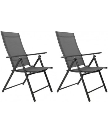 Alma Xone COPPIA Sedia sdraio pieghevole GRIGIA 55x60x110