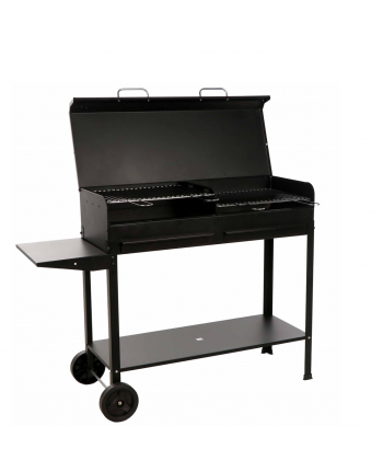Barbecue artigianale tipo pesante 100x40cm POLIFEMO - peso 32kg - con coperchio Artigianferro made in Italy