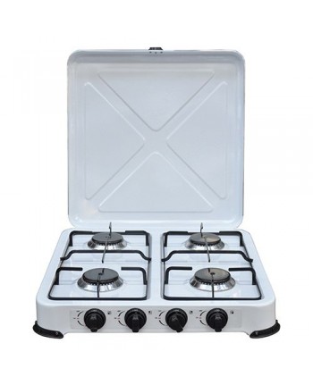 FORNELLO 4 FUOCHI A GAS GPL - Fornellone 52X52X10CM campagna campeggio
