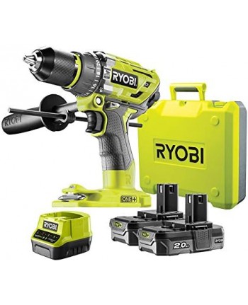 Ryobi R18PD7-220B – Trapano Avvitatore a percussione con 2 batterie e valigetta 