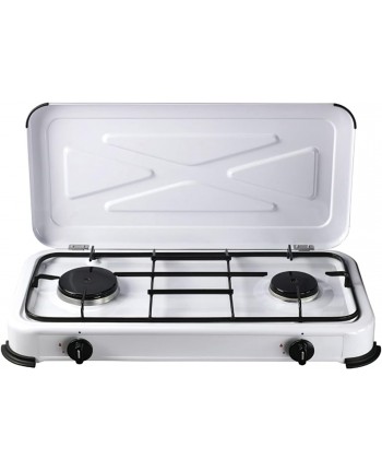 FORNELLO 2 FUOCHI A GAS GPL - Fornello a 2 bruciatori campagna campeggio