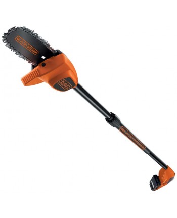 BLACK+DECKER Elettrosega Potatrice a Batteria Litio, Asta regolabile fino a 2.5 m, 18V-2.0 Ah, GPC1820L20-QW