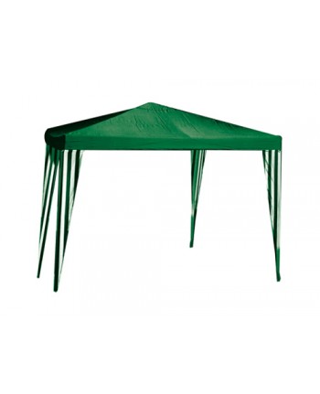 GAZEBO IN ACCIAIO verde - 3x4 MT 2,6h - con tubolari - Tropikana