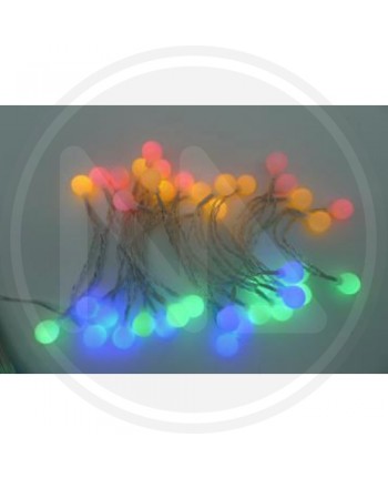 Catena a batteria luminosa 40 led MULTICOLOR Interno/Esterno LUCI ALBERO NATALE