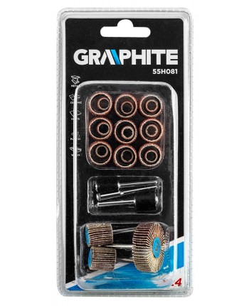 ACCESSORI MOLETTE ABRASIVE 24PZ per SMERIGLIATRICE MINI TRAPANO TIPO DREMEL 