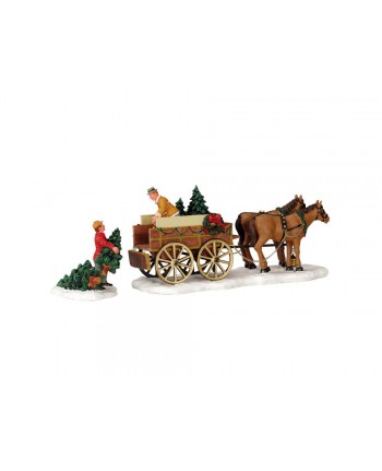 Venditore alberi di Natale-Christmas tree wagon 43451 LEMAX