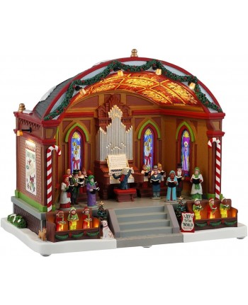 LEMAX Edificio in movimento con luci led e musica Christmas at the Park Pavilion TEATRO ALL'APERTO 45267