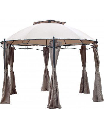 GAZEBO IN ACCIAIO "GOTIC" ESAGONALE Diametro 3,50 MT