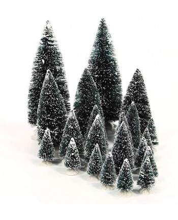 Assortimento 21 pini in cartone VILLAGGIO DI NATALE LEMAX 04768 - Assorted Pine Trees 