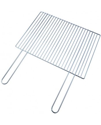 GRATICOLA PER BARBECUE ACCIAIO MANICI FISSI 520X400 MM