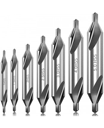 SET PUNTE da CENTRO 7 PZ FIANCHI DIRITTI 60°  HSS