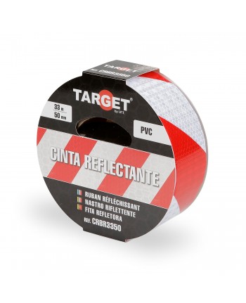 NASTRO ADESIVO RIFLETTENTE PRISMATICO 33 MT X 50 MM -- CATARIFRANGENTE-CRBR3350