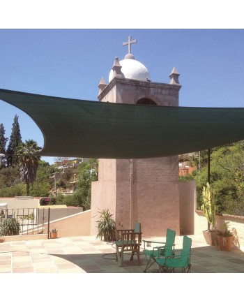 Vela OMBREGGIANTE RETTANGOLARE 3x4 Verde - giardino telo copertura tenda