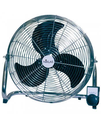 FRASCHETTI 496065 – Ventilatore (ventilatore con pale per casa, nero, cromo, pavimento, tavolo, rotante, 100 W, corrente alternata)