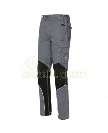 TG XXXL - PANTALONE DA LAVORO ANTIABRASIONE GRIGIO  multitasche TECNICO DA LAVORO CAT 1