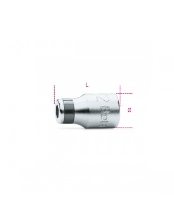 Raccordo per avvitatore 895/5 BETA - quadro 1/2 per inserti da 1/4 - Bussola portainserti