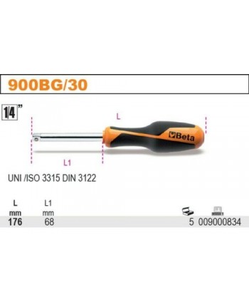 BETA 900BG/30 CACCIAVITE PORTABUSSOLA ATTACCO QUADRO 1/4" BUSSOLE BUSSOLA INSERTI