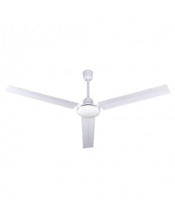 Ventilatore da soffitto in acciaio bianco D142 con 3 pale  EFFE