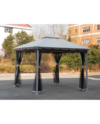 GAZEBO IN ACCIAIO "GOTIC" ESAGONALE Diametro 3,50 MT