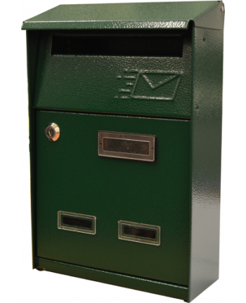 93943 - Cassetta postale SIGNAL Verde con tetto per ESTERNI - POSTA  LETTERE rivista