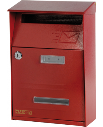 93944 - Cassetta postale SIGNAL Rosso con tetto per ESTERNI - POSTA  LETTERE rivista