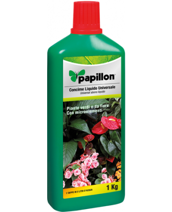 CONCIME liquido universale 1KG PER FIORI PIANTE ARBUSTI CONCIMI -PAPILLON