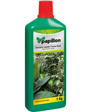 CONCIME liquido PER piante verdi 1 KG  FIORI  ARBUSTI CONCIMI-PAPILLON