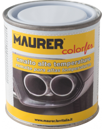 SMALTO - ALTA TEMPERATURA - GEL ANTIRUGGINE NERO SATINATO  MAURER 250ML