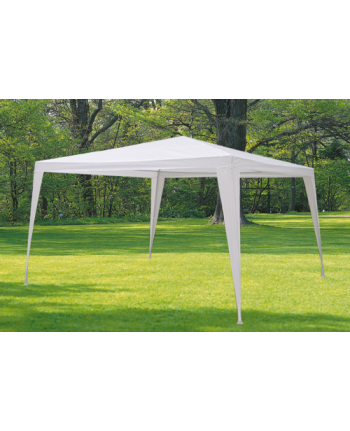 GAZEBO IN ACCIAIO BIANCO - 3x4 MT 2,6h - con tubolari - DA CAMPEGGIO GIARDINO