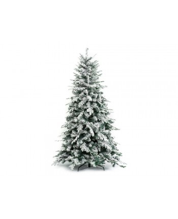 ALBERO DI NATALE 240cm INNEVATO ALASKA - reale SUPER FOLTO NATALIZIO VERDE NEVE