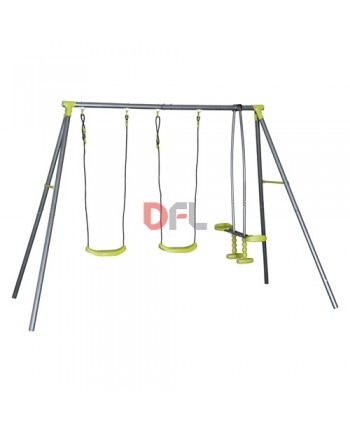 ALTALENA 2 POSTI + CAVALCABILE - BABY SWING SET' Dimensioni  256 X 136 X H 180 cm