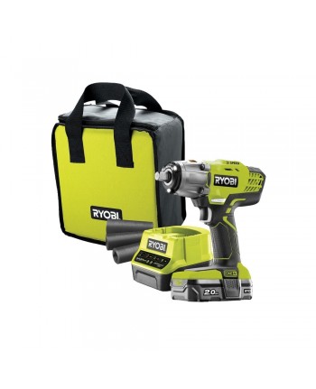 Avvitatore ad impulsi a batteria Ryobi R18IW3-120S - Batteria+borsa+caric.+bussole