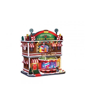 Fabbrica di caramelle VILLAGGIO DI NATALE LEMAX 65164 - GIOSTRINA NATALIZIA Christmas Candy works