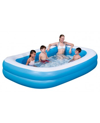 PISCINA RETTANGOLARE DUE TUBI  GONFIABILE 262X175X51 H cm 