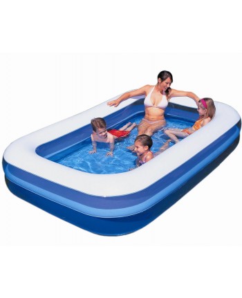 PISCINA RETTANGOLARE TRE TUBI  GONFIABILE 305X183X56H CM.- 54009