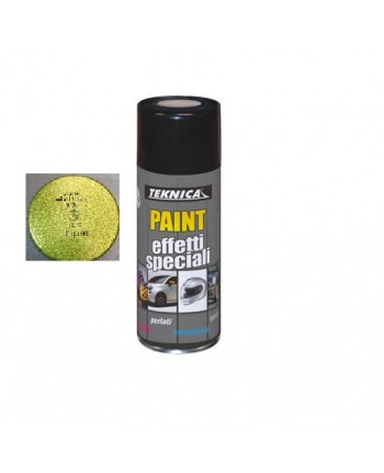 Bomboletta vernice Spray GIALLO METALLIZZATO - 400ml - TEKNICA 17-0504