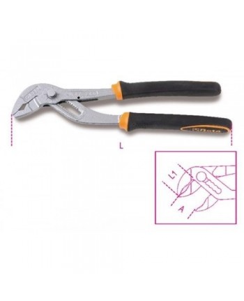 1047/240 BM  Pinza POLIGRIP pinze regolabile Beta Tools  240 mm con pulsante utensile idraulico