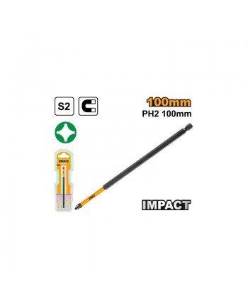 5pz - INSERTI 100mm - PH2 - Impact - MAGNETICO - INGCO SDBIM71PH2100