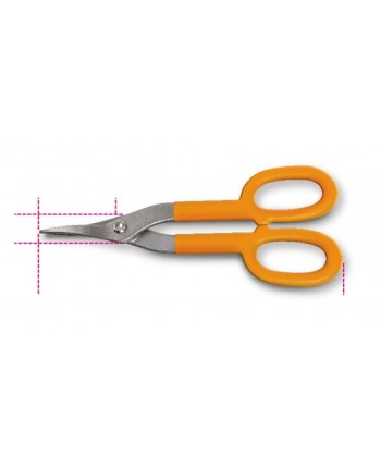 BETA 1114 -- CESOIA LAME STRETTE DRITTE PER LAMIERA 250MM -- MOD AMERICANO