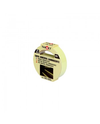 CINTA NASTRO ADESIVO  FOTULUMINISCENTE 10M X 25 MM FLUORESCENTE 