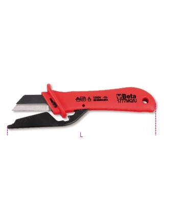 Beta 1777MQ/U  Cutter Coltello spellacavi isolato 1000V elettricista 