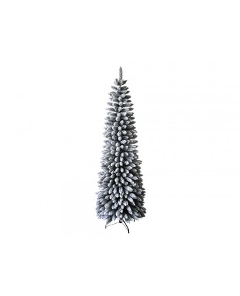 DIMITRI SLIM XONE Albero di natale 180cm INNEVATO - apertura ad ombrello - Realizzato in PVC e PE REAL TOUCH