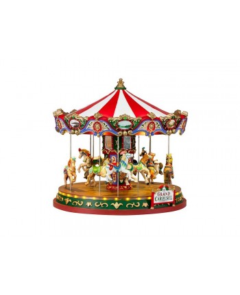 Giostra cavalli VILLAGGIO DI NATALE LEMAX 84349 - GIOSTRINA NATALIZIA "the grand carousel"
