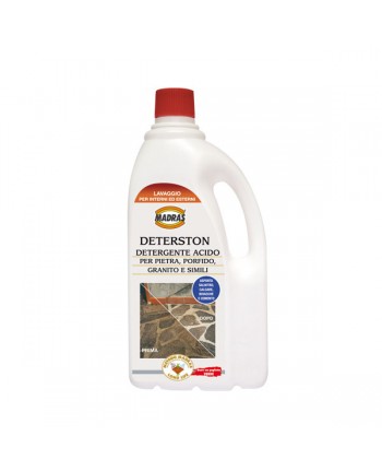 DETERSTON MADRAS 1LT DETERGENTE PAVIMENTI ACIDO PIETRA PORFIDO GRANITO BOIACCA CEMENTO